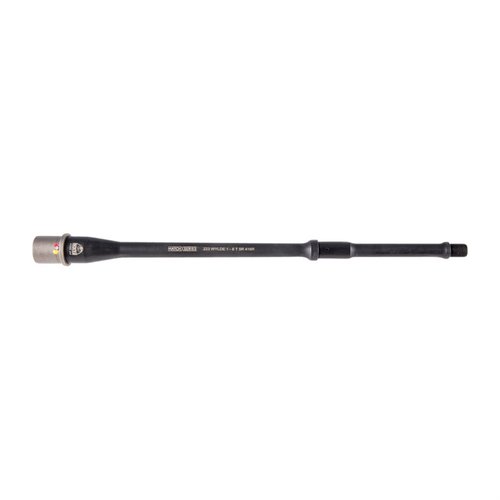 Faxon Firearmsin Pencil-Profile AR-15 Match Barrel yhdistää keveyden ja tarkkuuden, 5R rifling, 1:8 twist, ja .223 Wylde -kammotus premium-suorituskykyyn.