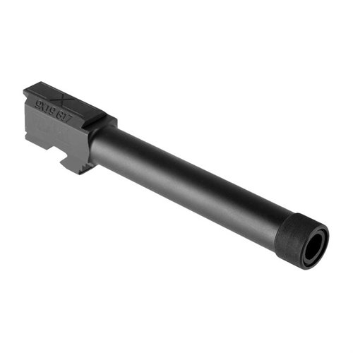 Faxon G17 kierretty tukkivarsi tarjoaa tarkan lukituksen, ½"-28 kierre, 9mm SAAMI-spesifikaatio ja kestävä musta Nitride-pinta, täydellinen tarkkuuteen.
