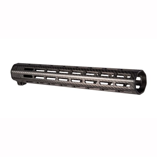 Faxon Firearms Streamline Carbon Fiber Handguard on 15" malli on 40% kevyempi kuin alumiini, mutta vahvempi, ja siinä on 8 M-LOK-aukkoa lisävarusteille.