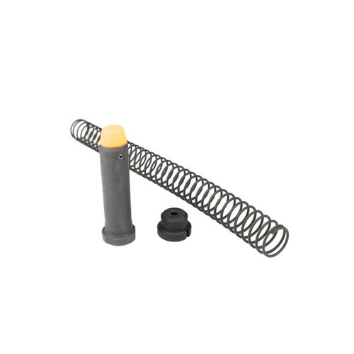 Angstadt Arms 9mm AR-15 Buffer Kit takaa luotettavan toiminnan 9mm blowback AR-15:lle, sisältäen 5.4oz carbine bufferin ja kestävä matte black -pinta.