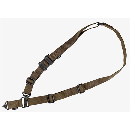 Magpul MS4 QDM Sling on nopea muunneltava yksi- ja kaksipistekäyttöön, jossa on kestävä rakenne ja nopea pituuden säätö MS1® Sliderilla.