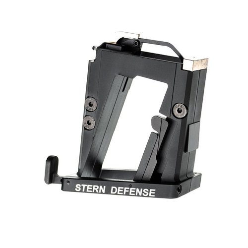 Stern Defense AR-15 9mm Conversion Adapter mahdollistaa helpon muunnoksen 9mm:ksi, käyttää Glock®-patruunalaatikkoja ja asennus kestää vain sekunteja.