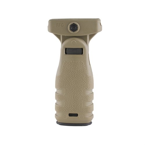 Mission First Tactical AR-15 React Folding Vertical Grip tarjoaa erinomaisen hallinnan, taittuvan muotoilun, vesitiiviin säilytystilan ja sopii standardiin Picatinny-rail.