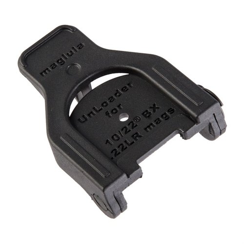 Maglula 10/22™ .22LR Universal Magazine UnLoader nopeuttaa tyhjennystä, poistaa sormikipua ja on kevyt, kestävä polymeerinen työkalu, joka mahtuu taskuun.
