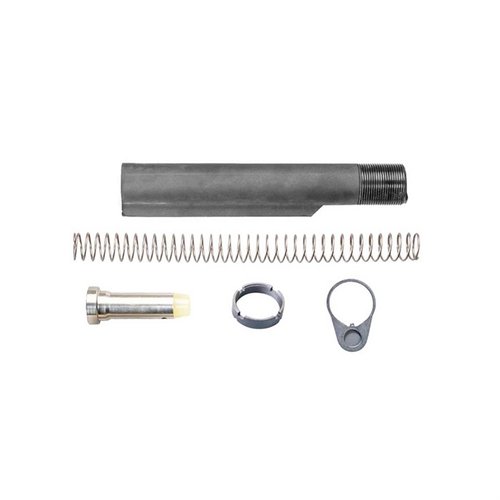 Luth-AR AR-15 MIL-SPEC CARBINE BUFFER ASSEMBLY PACKAGE on luotettava varaosa, joka sopii standardeille AR-15 kivääreille, takaa sujuvan toiminnan ja kestävyyden.