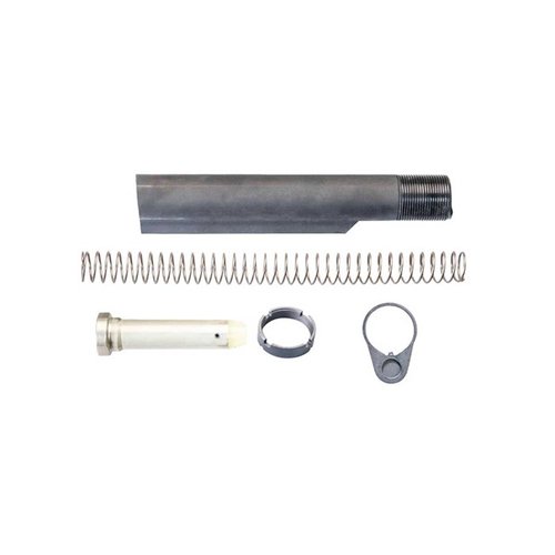 Luth-AR AR-308 Commercial Carbine Buffer Assembly on korkealaatuinen varaosa, joka sopii standardeihin AR-15 kivääreihin, parantaen ammunnan vakautta ja suorituskykyä.