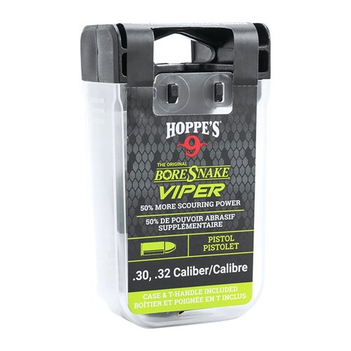 Pistol Viper Bore Snake on tehokas, nyöriin vedettävä puhdistusjärjestelmä, joka puhdistaa, öljyä ja suojaa aseesi riflingia yhdellä vedolla.