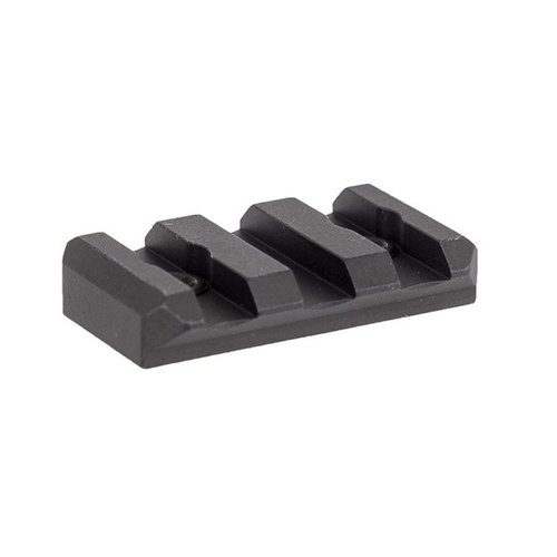 Arisaka Low Profile Picatinny Rail vähentää korkeutta ja pitää lisävarusteet lähellä. 5 Picatinny-kiinnitysaukkoa, 6061 T-6 alumiinia, vain 0.277" korkeudessa.