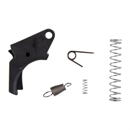 Apex Tactical SDVE Action Enhancement Kit parantaa laukaisua: 20% vähemmän esivetoa, 10% vähemmän ylivetoa ja noin 2 paunan kevyempi laukaisu.