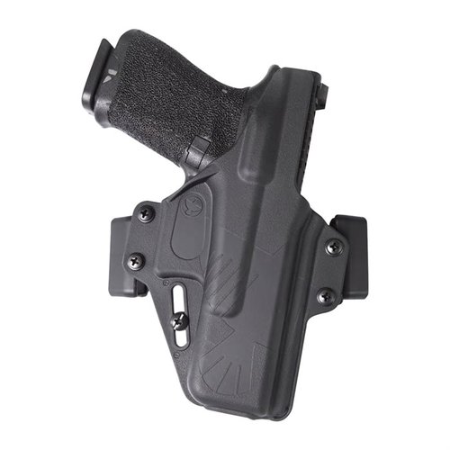 Raven Concealment Systems Perun on huipputason OWB-holkki, joka tarjoaa erinomaisen mukavuuden, säädettävän pidon ja yhteensopivuuden useiden Glock-mallien kanssa.