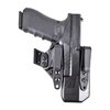 Eidolon-holsterin kova kuori on tarkasti muotoiltu Glock G19:lle, maksimoiden mukavuuden ja peittävyyden eri kantotavoissa. 1.5" vyölenkit mahdollistavat lisävarusteiden kiinnittämisen.