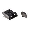LPA Adjustable Sights for Glock tarjoavat erinomaisen näkyvyyden, matalan profiilin takasightin ja kirkkaan punaisen etusightin, täydelliset ampumiseen ja itsepuolustukseen.