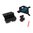 L.P.A. SIGHTS FULLY ADJUSTABLE SIGHT SET, FIBER OPTIC F/R