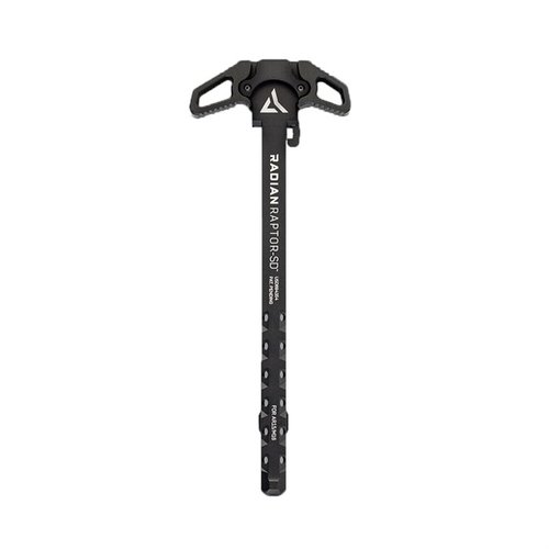 AR-308 RAPTOR-SD - Ambidextrous charging handle, joka ohjaa suppressointikaasun pois kasvoilta ja mahdollistaa nopean lataamisen kummallakin kädellä.