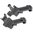 MIDWEST INDUSTRIES AR-15 COMBAT RIFLE OFFSET SIGHT SET BLACK
