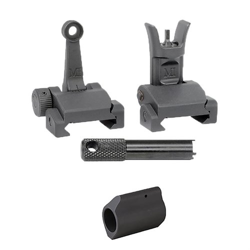 .750 GAS BLOCK ja flip-up Combat Sights yhdistävät kestävyuden ja luotettavuuden, tarjoten erinomaisen varasight-ratkaisun AR-15:lle.