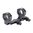 BADGER ORDNANCE 34MM 1.70" 0 MOA MODULAR MOUNT, BLACK