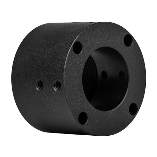 Aero Precisionin BAR Barrel Nut AR-15: 7075-T6 alumiinia, anodisoitu musta, yhteensopiva mil-spec uppereiden kanssa, mukana 4 shimmiä asennusta varten.