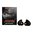 DECIBULLZ CUSTOM MOLDED PERCUSSIVE SHOOTING EARPLUG,  BLACK