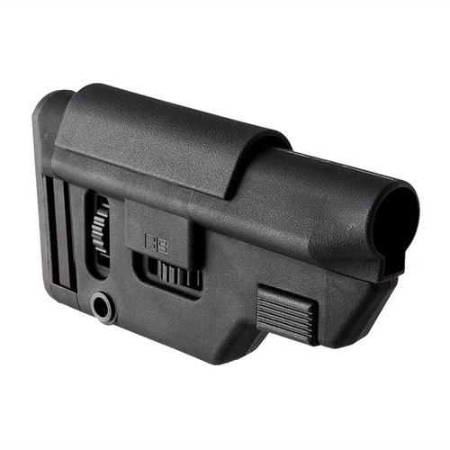 B5 Systems Collapsible Precision Stock tarjoaa säädettävän ja kompaktin vaihtoehdon AR-15:lle, mukana M-LOK kiinnitys ja ambidextrous sling-swivel.