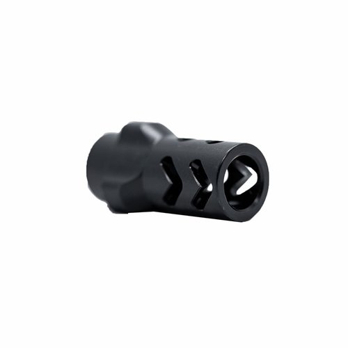 9MM 3-lug adapter Dual Chevron vaimennin estää salaman näkyvyyden ja hallitsee takaisinlyöntiä, mahdollistaen nopean vaimentimien kiinnityksen.