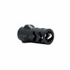9MM 3-lug adapter Dual Chevron vaimennin estää salaman näkyvyyden ja hallitsee takaisinlyöntiä, mahdollistaen nopean vaimentimien kiinnityksen.