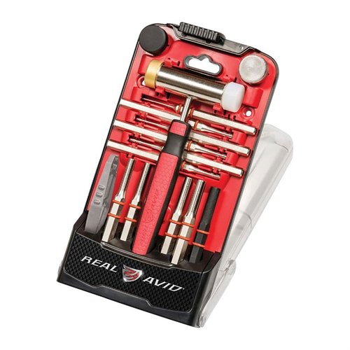 ACCU PUNCH SET on suunniteltu turvalliseen asepinnejen poistamiseen ja asentamiseen. Ergonominen vasara ja helppokäyttöiset hex-handle -pultit tarjoavat tarkkaa hallintaa.