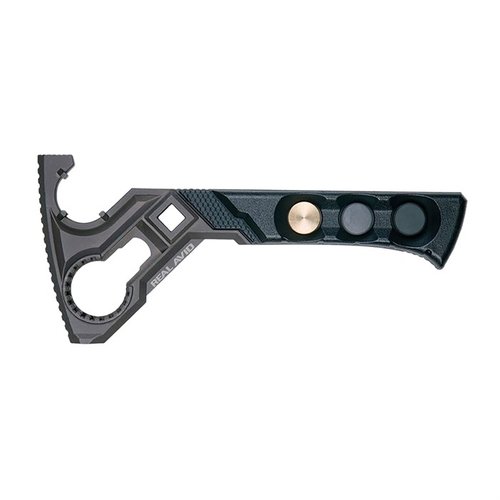 Real Avid Armorer's Master Wrench yhdistää monipuoliset käyttöpinnat, ergonomisen otteen ja vaihdettavat vasarat AR-15:n tehokkaaseen huoltoon ja räätälöintiin.