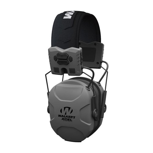 Walkers XCEL 500BT tarjoaa kompaktin muotoilun, 26 dB äänenvaimennuksen, tuulenmelun vähentämisen ja Bluetooth-yhteyden mukavassa pääpannassa.