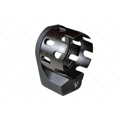 Strike Industriesin Enhanced Castle Nut ja Extended End Plate yhdistelmä tarjoaa paremman tuen, esteettisyyden ja Quick Detach -slingin käytön tiukoissa tiloissa.
