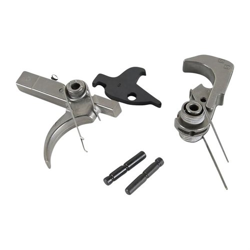 AR-15 LIBERTY COMPETITION TRIGGER tarjoaa erinomaisen laukaisun, jonka voi säätää 5.25 tai 4.5 paunaan parannettujen jousisarjojen avulla.