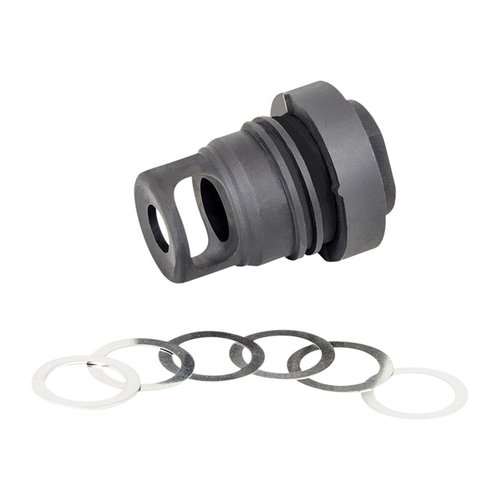 Yankee Hill Machinen AR Mini QD Muzzle Brake on suunniteltu kilpailukäyttöön, se on kompakti, painaa vain 3.2 oz ja yhteensopiva YHM:n suppressoreiden kanssa.