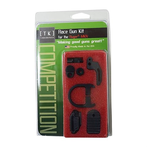 RACE GUN KIT Ruger® MKIV™ 22/45™ parantaa tarkkuutta, nopeuttaa lippaiden vaihtoa ja tarjoaa mukautettavat osat kaikille ampujille!