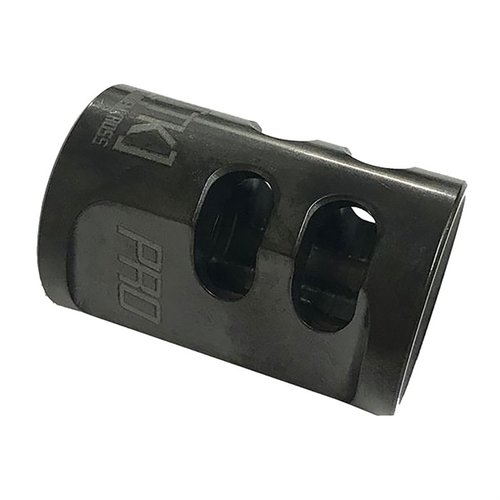GAME CHANGER PRO - 9mm kompensaattori parantaa tasapainoa, vähentää piipun nousemista ja helpottaa puhdistusta Easy-Clean-pinnoitteensa ansiosta.