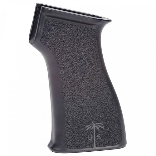US PALM AK Pistol Grip tarjoaa ergonomisen muotoilun, aggressiivisen stipplingin ja on yhteensopiva useiden AK-mallien kanssa, kestävä ja ambidextraalinen.