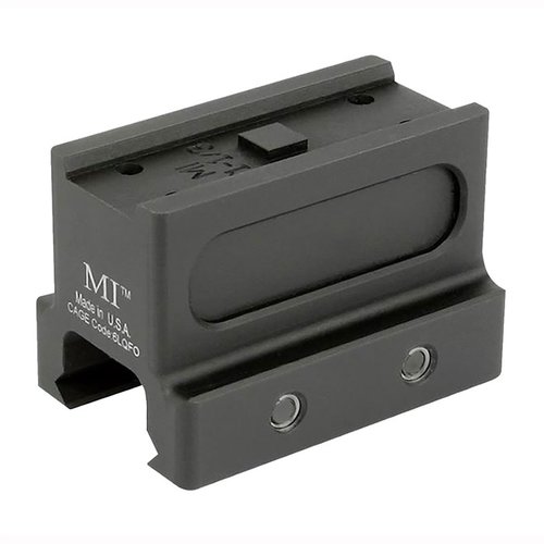Kevyt ja kestävä MI-T1-1/3 ja MI-T1-CO kiinnitys, valmistettu 6061 T6 alumiinista, täydellinen Aimpoint T1/T2 ja vastaaville punapisteille.