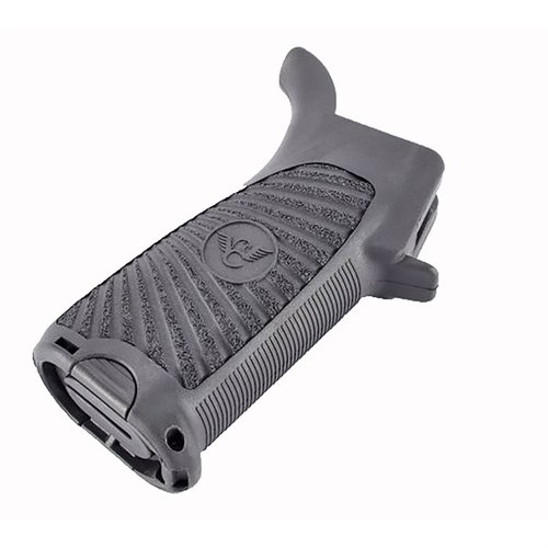 Wilson Combat Starburst Gunfighter Grip AR-15 tarjoaa mukavuutta, ergonomisen muotoilun, vedenkestävän säilytystilan ja erinomaisen pidon.