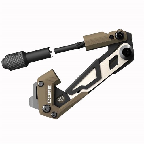 GUN TOOL CORE AR15 on kompakti ja monipuolinen työkalu, joka auttaa ratkaisemaan AR15-aseesi ongelmat, kuten hiilten puhdistamisen ja jumien selvittämisen.