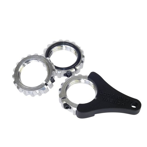 LEE PRECISION ULTIMATE LOCK RINGS - 3 pakkauksen alumiiniset lukitusrenkaat, joissa on O-renkaat, tarjoavat vankkaa otetta ilman liukumista ja helpottavat käyttöä.