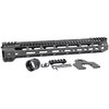 Kevyt ja ohut AR-15 M-LOK -kädensija, helppo asentaa, kestävä 6061-alumiini, 4 sivua M-Lok -paikkoja ja MIL-STD 1913 Picatinny yläraita.