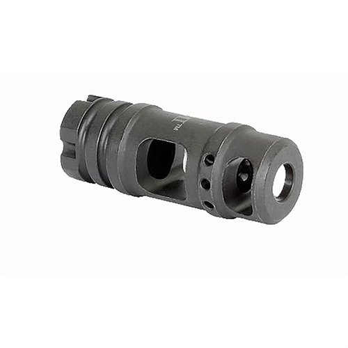 AK-47 MUZZLE BRAKE .30 CAL vähentää tuntuvasti rekyyliä ja piipun nousua. Kestävä työkaluteräksestä valmistettu, M14 x 1.0 LH kierteillä. Elinikäinen takuu.