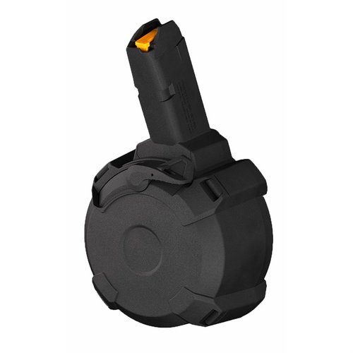 Magpul D-50 GL9 PCC PMAG tarjoaa 50 laukauksen kapasiteetin, luotettavan rakenteen ja helpon puhdistuksen, täydellinen Glock-yhteensopiville karbiineille.