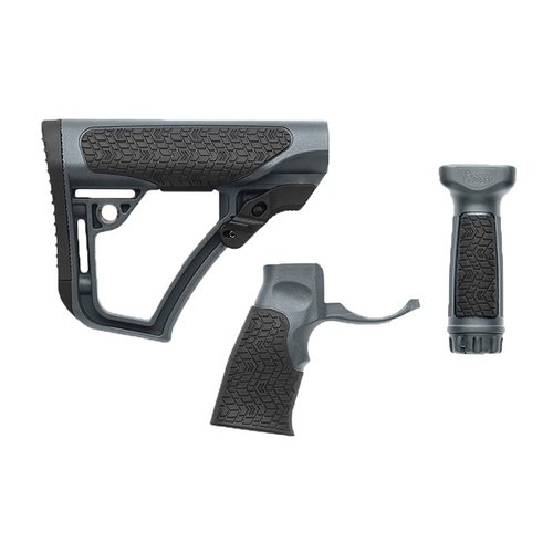 Daniel Defensein säädettävä AR-15 buttstock on kestävä, mukava ja tarkasti valmistettu, sisältäen QD-sling-swivel kiinnityskohtia ja kaksi erilaista butt padia.