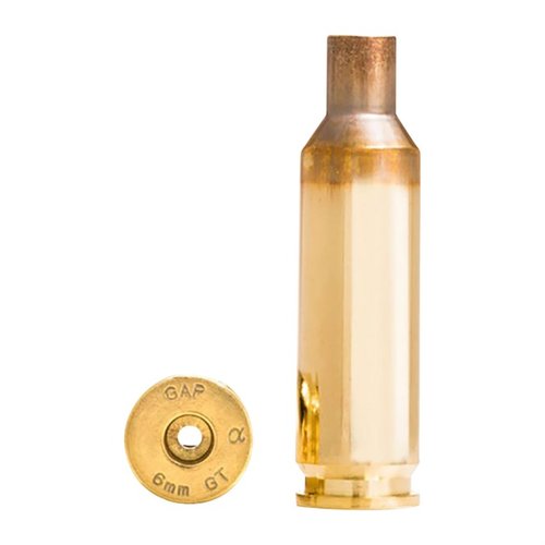 Alpha Munitions 6MM GT BRASS tarjoaa erinomaista suorituskykyä, optimaalisen latauskapasiteetin ja kestävän OCD-tekniikan, joka pidentää patruunoiden käyttöikää.