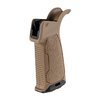 Strike Industries AR Overmolded Enhanced Pistol Grip tarjoaa paremman hallinnan, kolme kulmaa, mukavan beaver tailin ja turvallisen säilytyksen kumikorkilla.