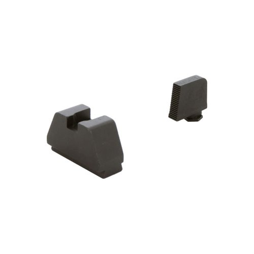 AMERIGLO:n Optic Compatible Sight Set tarjoaa korkean näkökentän, joka mahdollistaa co-witnessin slide-mounted miniature red dot -optikoiden ja suppressoreiden kanssa.