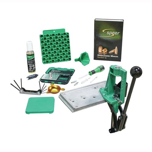 PARTNER RELOADING KIT 2 on täydellinen valinta aloitteleville lataajille, sisältäen kaikki tarvittavat työkalut, kuten Reloader Special – 5 Press ja digitaalisen vaa'an.
