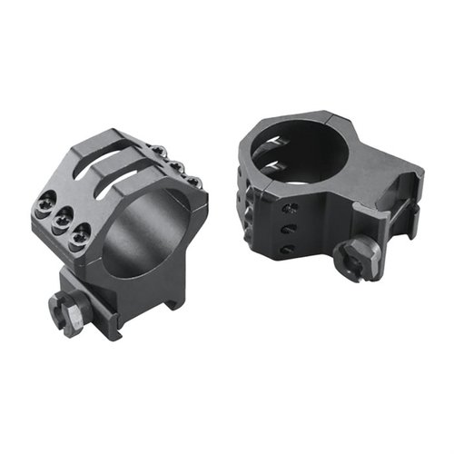 WEAVERin SIX-HOLE SKELTON RINGS tarjoavat erinomaisen vakauden ja keveyden. 30mm X-HIGH malli sopii täydellisesti taktisiin tarpeisiin.
