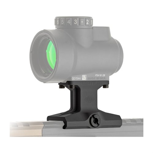 Reptilian 1.93″ DOT Mount™ on kevyt ja matala kiinnitysratkaisu punapisteoptikoille, valmistettu 7075-T6-alumiinista ja takaa helpon asennuksen.
