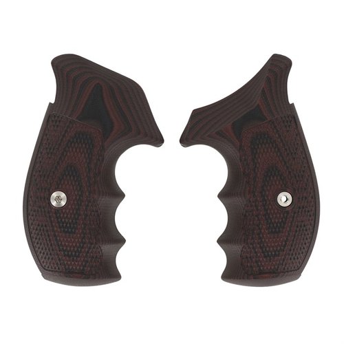 S&W N-FRAME TAC DIAMOND GRIPS tarjoavat erittäin tarttuvan G10-materiaalin ja aggressiivisen tekstuurin, täydellinen kantamiseen, taktiseen käyttöön ja kilpailuihin.